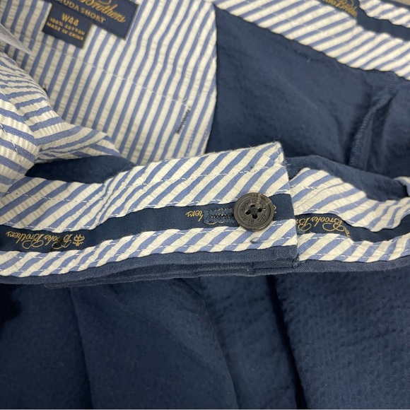 NWT Brooks Brothers Bermuda Shorts Seersucker Blue Men’s 44 Preppy 100064821 - Picture 13 of 15